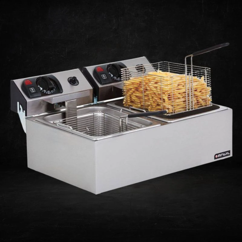 double basket deep fryer